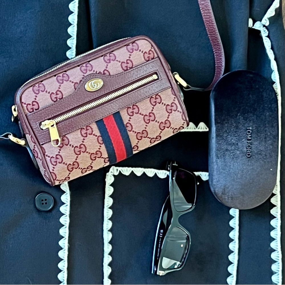 Gucci GG Canvas Ophidia Camera Bag - in Bordeaux - Picture 12 of 12